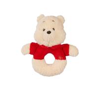 Sonajero de Peluche de Winnie The Pooh de Disney, 18 cm, 100% Reciclado, Juguete Suave para bebé con función de Ruido, a Partir de 0 Meses