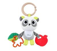 Sonajero Panda Chicco para primeras actividades, encantador en forma de panda, de tela y colgantes de plástico, con mordedor y gancho para enganchar en carritos y sillas de auto, 3-24 meses.