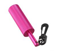 Sonajero subacuático de aleación de aluminio, dispositivo de señal de buceo, ligero, portátil, fabricante de ruido, giratorio de 360 grados, gancho rápido, doble función, audible para esnórquel, buceo