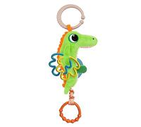 Sonajero Vibrante Cocodrilo Chicco, con Anillo Universal para Cochecitos y Carritos, Actividades Manuales de Plástico, Efecto de Vibración, Juego Sensorial, Juguetes para Niños 3-24 Meses
