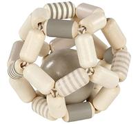 Sonajeros marca GOKI. Modelo Sonajero elástico pelota, gris blanco