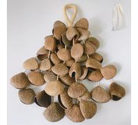 Sonajeros naturales hechos a mano para baño de sonido, ASMR, meditación, yoga, instrumento agitador de semillas alivia la ansiedad y calma la mente, herramienta de curación de sonido fácil de usar