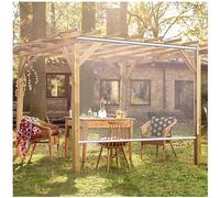 Sonakia Estores Enrollables PVC Impermeables Transparentes, Persiana Enrollable Claro Exterior, Cortinas Divisorias, Persianas Enrollables para Puertas y Ventanas De Cristal,WxH-160x180cm/63 * 70.9in