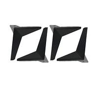 Sonakia Patas De Muebles Jardín Inclinadas,pies De Gabinete Triangulares,Patas De Repuesto Metal,para Gabinetes TV,Bancos,sillones,pies De Sofá Antideslizantes,fáciles De Instalar,Black-17cm/6.7in