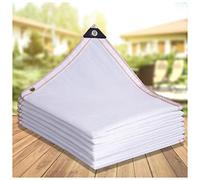 Sonakia Red De Sombra Exteriores, Malla De Protección Solar 80-90%, Vela De Sombra, Red a Prueba De Viento para Jardín/Flores/Plantas, Red De Sombra Impermeable/Transpirable, Blanco,2x4m(7 * 13ft)