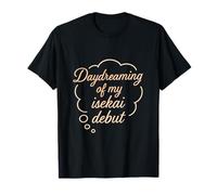 Soñando despierto con mi Doodle cursivo de crema de melocotón debut Isekai Camiseta