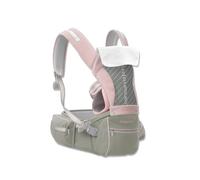 SONARIN 3 en 1 Ajustable Mochila Portabebés con Asiento de Cadera,Portabebé Multifuncional Ergonómico Portador de Bebé Multiposición para Recién Nacidos 0-36 Meses(Rosa)