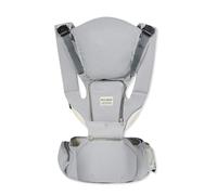 SONARIN 3 en 1 Ligera Mochila Portabebés con Asiento de Cadera,Transpirable Multifuncional Porta Bebé Portador de Bebé con Capucha Desmontable,Multiposición para Recién Nacidos(Gris)