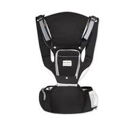 SONARIN 3 en 1 Ligera Mochila Portabebés con Asiento de Cadera,Transpirable Multifuncional Porta Bebé Portador de Bebé con Capucha Desmontable,Multiposición para Recién Nacidos(Negro)