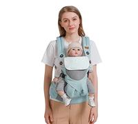 SONARIN 3 en 1 Mochila Portabebés Transpirable,Portabebés Ligero Multifunción Portador de Bebé Ergonómica para Recién Nacidos y Niños Pequeños 3-48 Meses,Todas las Posiciones(Azul)