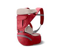 SONARIN 3 en 1 Multifuncional Hipseat Baby Carrier, Portador de bebé,Sling frontal para bebés,Ergonómica,Todas las estaciones(Rojo)