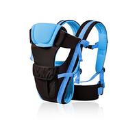 SONARIN All Season ajustables 4 posiciones portador de bebé con cinturón variable y backplane extraíble, ergonómico, seguro, cómodo, tamaño libre, adaptado a su hijo creciendo, regalo ideal(Lago azul)