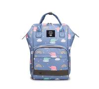 SONARIN Alta Capacidad Multifuncional Mochila de Pañales para Bebé,Bolsa de Pañales Impermeable Bolso Cambiador Bolsa de Viaje para Pañales Portátil con Ganchos Carrito Bebé(Elefante)