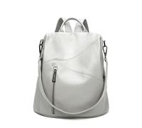 SONARIN Antirrobo Moda Mochila Mujer,Gran Capacidad Impermeable Señoras Mochila Casual Mochilas Escolares Niñas,Bolsa de Hombro Convertible para Viaje Universidad Trabajo(Gris Claro)