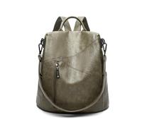 SONARIN Antirrobo Moda Mochila Mujer,Gran Capacidad Impermeable Señoras Mochila Casual Mochilas Escolares Niñas,Bolsa de Hombro Convertible para Viaje Universidad Trabajo(Verde Oscuro)