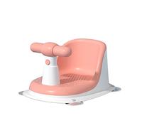 SONARIN Asiento Bañera Bebe,Antideslizante Seguro Asiento de Baño Sillón de Baño Silla Bañera Bebe Sillón de Ducha con Respaldo & 4 Ventosas para Bebe de 6 a 18 Meses(Rosa)
