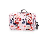 SONARIN Bolsa Organizadora de Cochecitos,Organizador para coches de paseo,con portavasos, 2 ganchos para cochecito,Utilizado como bolso de mano,ajuste universal para todos los cochecitos(Rosa)