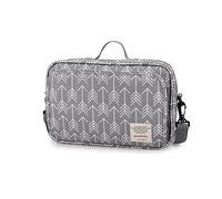 SONARIN Bolsa Organizadora de Cochecitos,Organizador para coches de paseo,con portavasos, 2 ganchos para cochecito,Utilizado como bolso de mano,ajuste universal para todos los cochecitos(Gris)