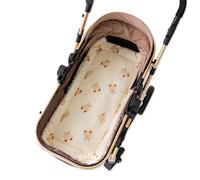 SONARIN Cálido Colchoneta Silla Paseo,Cojín Carro Bebe Suave Grueso Funda Silla Paseo Cojín de Asiento Reductor de Asiento Universal para Cochecito Asiento de Coche Trona(Oso)