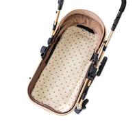 SONARIN Cálido Colchoneta Silla Paseo,Cojín Carro Bebe Suave Grueso Funda Silla Paseo Cojín de Asiento Reductor de Asiento Universal para Cochecito Asiento de Coche Trona(Corazón)