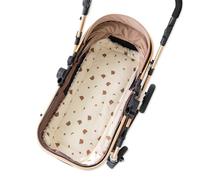 SONARIN Cálido Colchoneta Silla Paseo,Cojín Carro Bebe Suave Grueso Funda Silla Paseo Cojín de Asiento Reductor de Asiento Universal para Cochecito Asiento de Coche Trona(Oso Estrella)