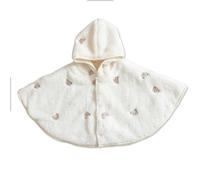 SONARIN Caliente Capa con Capucha para Bebé,Lindo Recien Nacido Poncho Abrigo Chaqueta Gruesa Niños Pequeños Traje de Invierno Ropa para Bebé Niñas Niños 1-3 Años(Oso)