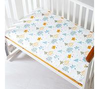 SONARIN Cambiador de Pañales para Bebé,Almohadilla de Orina Almohadilla De Cuna Impermeable Portátil Algodón Colchón Bebé Estera de Orina Lavables Transpirable para Niños 70x110cm(Paraguas)