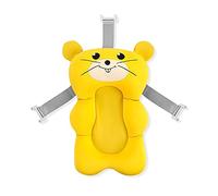 SONARIN Cojín de Baño para Bebé,Alfombrilla de Baño para Bebé Recién Almohadilla de Soporte Antideslizante Transpirable para Bañera Infantil Alfombra para Bañera Asiento de Cojín de Ducha(Amarillo)