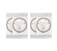 SONARIN Elásticas Rodilleras Bebe para Gatear,2 Pares Rodilleras para Gatear Transpirables Protectores de Rodilla Calentador de Piernas Bebé Suave para Niños Niñas 0-4 Años(Gris)