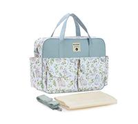 SONARIN Elegante Gran Capacidad Bolsa de Pañales para Bebés,Materna Messenger Bolsos Bandolera Bolsa de Viaje para Pañales Portátil Impermeable con Correa de Hombro & Cambiador(Conejo)