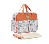 SONARIN Elegante Gran Capacidad Bolsa de Pañales para Bebés,Materna Messenger Bolsos Bandolera Bolsa de Viaje para Pañales Portátil Impermeable con Correa de Hombro & Cambiador(Globo)