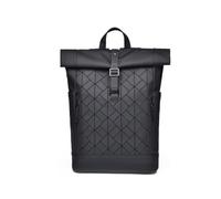 SONARIN Enrollable Mochila Hombre,Gran Capacidad Impermeable Mochila Portatil 16 Pulgadas Mochilas de Trabajo Mochilas de Viaje Escolar Bolsa Casual para Hombre Mujer(Negro Cuadrícula)