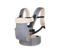 SONARIN Ergonómica Mochila Portabebés,Portabebé Ligero Transpirable Portador de Bebé Ajustable,Todas las Posiciones para Recién Nacidos y Niños Pequeños 0-24 Meses(Gris)