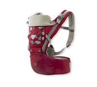 SONARIN Ergonómico 3 en 1 Mochila Portabebés con Asiento de Cadera,Portabebés Multifuncional Transpirable Portador de Bebé Multiposición para Recién Nacidos 0-36 Meses(Rojo)