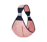 SONARIN Ergonómico Fular Portabebés,Algodón Portador de Bebé Bandolera Portabebés Mochila Portabebés Portadores con Correa Gruesa de Hombro para Bebés Recién Nacidos 0-36 Meses(Rosa)