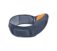 SONARIN Ergonómico Portabebé Asiento de Cadera,Portador de Bebé Multifuncional Taburete de Cintura Ligero Ajustable con Bolsillo Lateral para Bebé Niño Pequeño 0-36 Meses(Gris)