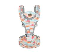 SONARIN Ergonómico Transpirable Mochila Portabebés con Asiento de Cadera,Portabebés Multifunción Portador de Bebé Todas las Posiciones para Recién Nacidos Niños 0-48 Meses(Geometría)
