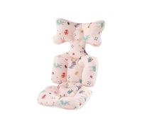 SONARIN Espesar Colchoneta Silla Paseo,Cojín Carro Bebe Universal Funda Silla Paseo Transpirable Algodón Cojín de Asiento Reductor de Asiento para Cochecito Asiento de Coche Trona(Ciervo)