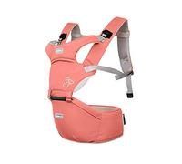 SONARIN Front Premium Hipseat Baby Carrier Portador de Bebé,Multifuncional, Ergonómico,100% Algodón,Hebilla giratoria de mariposa,Adaptado al crecimiento de su hijo(Rosado)