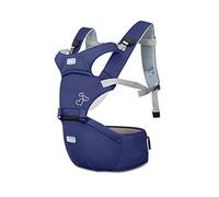 SONARIN Front Premium Hipseat Baby Carrier Portador de Bebé,Multifuncional, Ergonómico,100% Algodón,Hebilla giratoria de mariposa,Adaptado al crecimiento de su hijo(Azul)