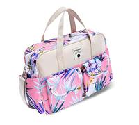 SONARIN Gran Capacidad Bolsa de Pañales para Bebés,Materna Messenger Bolsos Bandolera Bolsa de Viaje para Pañales Multifunción Impermeable con Correa de Hombro & Cambiador(Bosque Tropical)