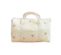 SONARIN Gran Capacidad Bordada Bolsa de Pañales para Bebé,Ligera Maternidad Messenger Bolso Bandolera de Cambio Bolsa Equipaje Bolsa de Viaje con Correa de Hombro(Oso)