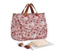 SONARIN Gran Capacidad Elegante Bolsa de Pañales para Bebé,Maternidad Messenger Impermeable Bolso Bandolera de Cambio Bolsa de Viaje para Pañales con Correa de Hombro & Cambiador(Rosa Rosa)