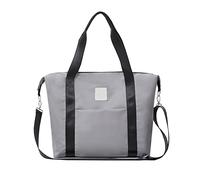 SONARIN Gran Capacidad Impermeable Bolsa de Pañales para Bebés,Elegante Materna Messenger Bolsos Bandolera Bolsa de Viaje para Pañales Portátil con Cambiador & Ganchos Carrito Bebé(Gris)