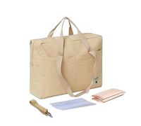 SONARIN Gran Capacidad Ligero Bolsa de Pañales para Bebé,Maternidad Messenger Multifuncional Bolso Bandolera de Cambio Bolsa de Viaje para Pañales con Correa de Hombro & Cambiador(Caqui)