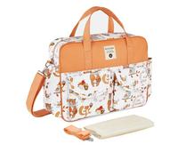 SONARIN Gran Capacidad Multifuncional Bolsa de Pañales para Bebés,Materna Messenger Bolsos Bandolera Bolsa de Viaje para Pañales Impermeable con Correa de Hombro & Cambiador(Oso)