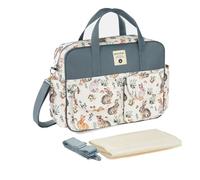 SONARIN Gran Capacidad Multifuncional Bolsa de Pañales para Bebés,Materna Messenger Bolsos Bandolera Bolsa de Viaje para Pañales Impermeable con Correa de Hombro & Cambiador(Conejo de Navidad)