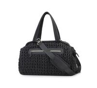 SONARIN Gran Capacidad Tejida Bolsa de Pañales para Bebés,Impermeable Bolsa de Viaje para Pañales con Correa de Hombro,Materna Messenger Bolsos Bandolera con Ganchos Carrito Bebé(Negro)