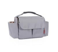 SONARIN Impermeable Bolsa Organizadora de Cochecitos,Gran Capacidad Bolsos Carritos Bebe Universal Organizador para Coches de Paseo Bolsa de Almacenamiento de Cochecito con Portavasos(Gris)