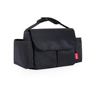 SONARIN Impermeable Bolsa Organizadora de Cochecitos,Gran Capacidad Bolsos Carritos Bebe Universal Organizador para Coches de Paseo Bolsa de Almacenamiento de Cochecito con Portavasos(Negro)